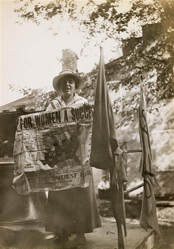 (SUFFRAGE MOVEMENT) Remarkable archive relating to Suffragettes Louise Hall and her